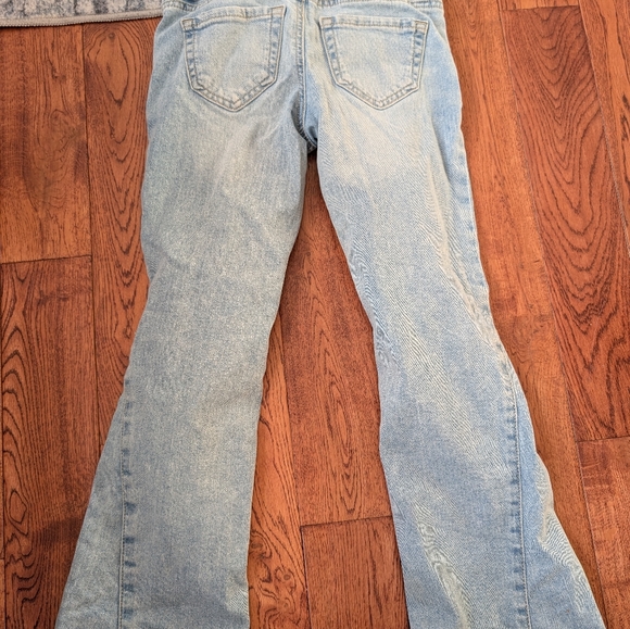SO Girls Distressed Boot cut Flare Jeans Size 7 - Picture 9 of 9